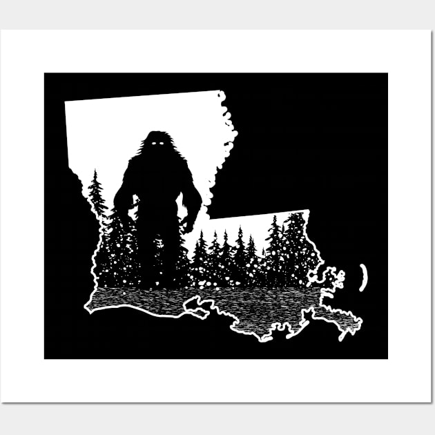 Louisiana BIgfoot Wall Art by Tesszero